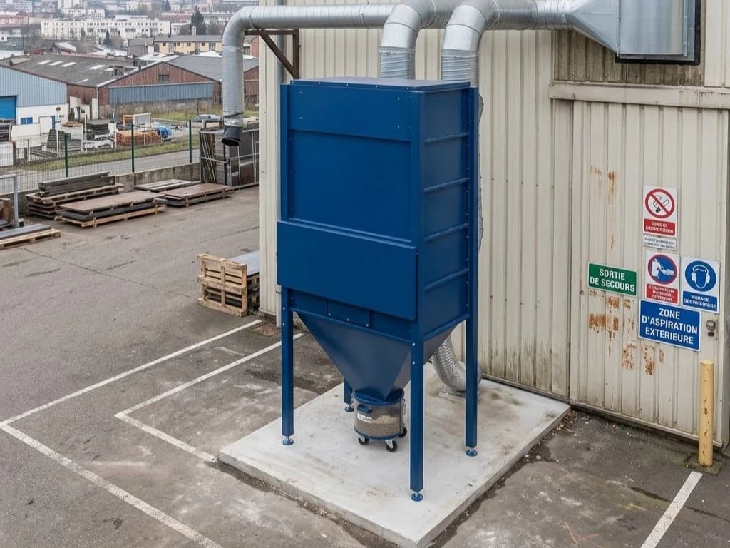 Module de dépoussiérage Nanotec Filter en vue trois-quarts
