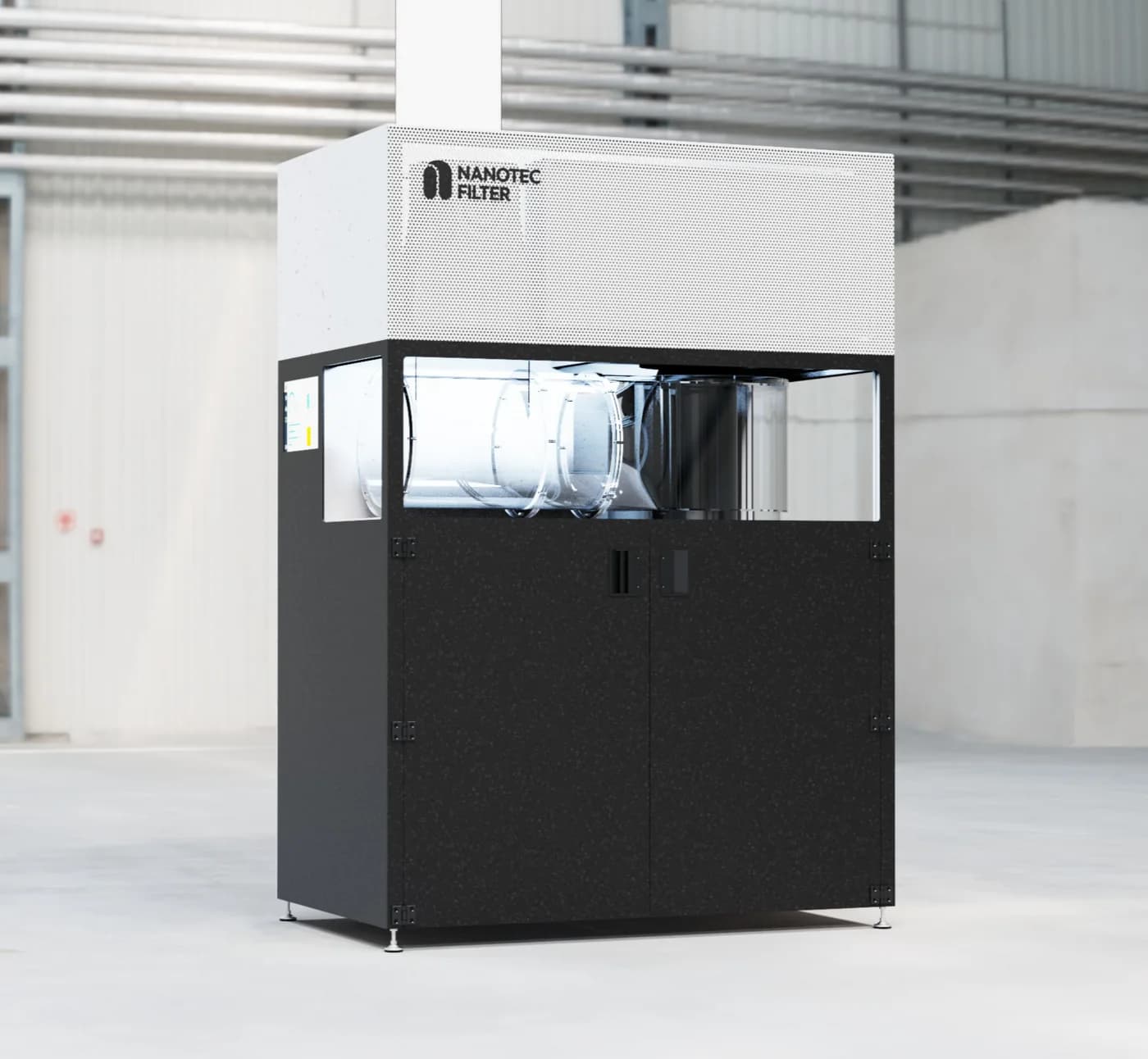 Module AERO - vue trois-quarts montrant le bloc de filtration par voie humide